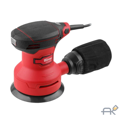 Эксцентриковая шлифмашина WORTEX LX RS 1225 в кор. (240 Вт. 125 мм. 12000 об/мин. Амплитуда колебаний. мм: 2. масса. кг: 1.3) (0325159)